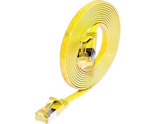 Wirewin 9120042366924 RJ45 Câble réseau, câble patch CAT 6a S/STP 1.00 m jaune