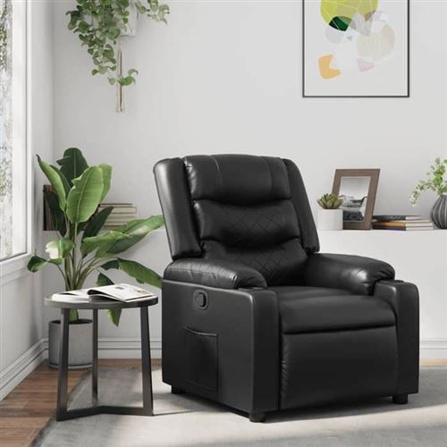 Non Communiqué Noir Vidaxl Fauteuil Réglable Similicuir