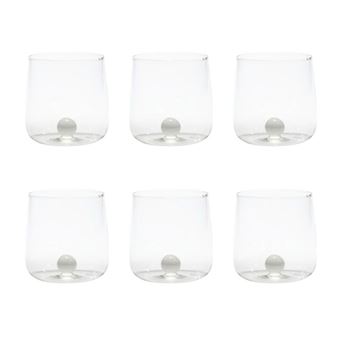 ZAFFERANO Bilia 6 Verres Blanc - Verrerie - Achat & prix