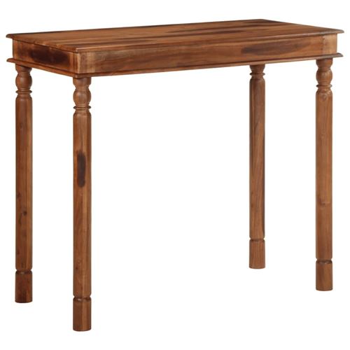 Non Communiqué Marron Table De Bar 120X60x107 Cm Bois Massif D Acacia