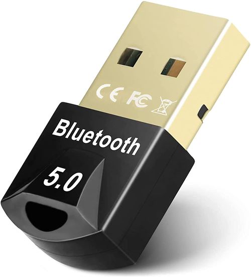 Clé Bluetooth 5.0 Dongle USB pour PC,Casque,Souris,Clavier,Smartphone, Adaptateur Compatible avec Windows 11/10/8.1/8/7 Phonillico®