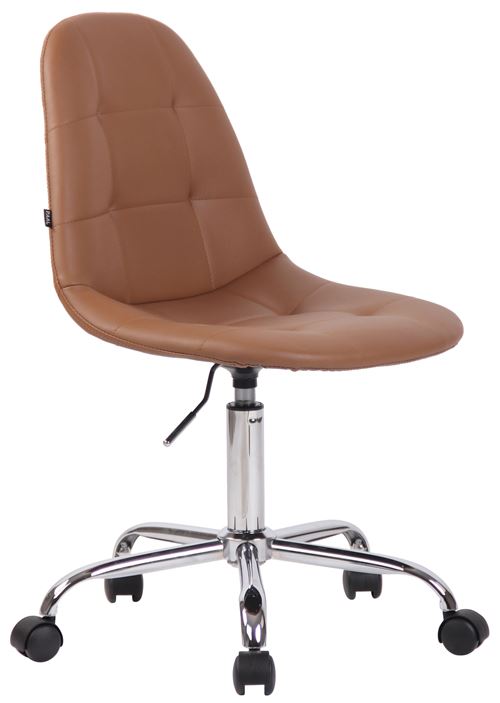 Fauteuil de bureau Reims Similicuir , Marron clair