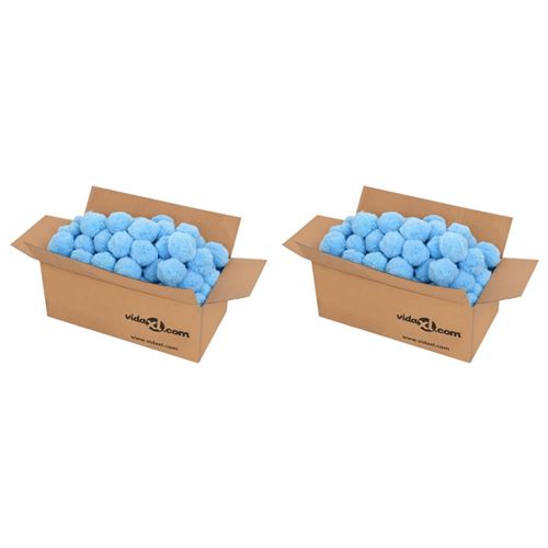 vidaXL Pool-Filterbälle Antibakteriell Blau 1400 g Polyethylen