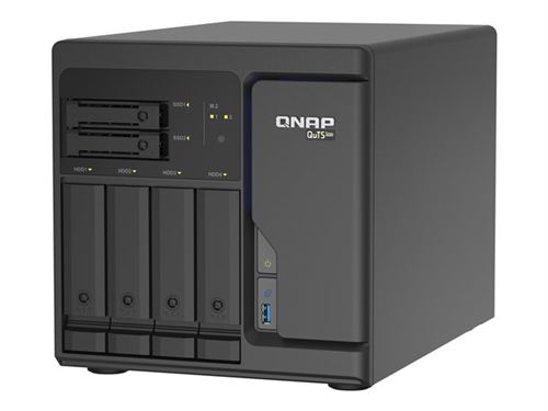 QNAP TS-H686-D1602-8G - Serveur NAS - 6 Baies - SATA 6Gb/s - RAID 0 1 5 6 10 50 JBOD 60 - RAM 8 Go - 2.5 Gigabit Ethernet - iSCSI support