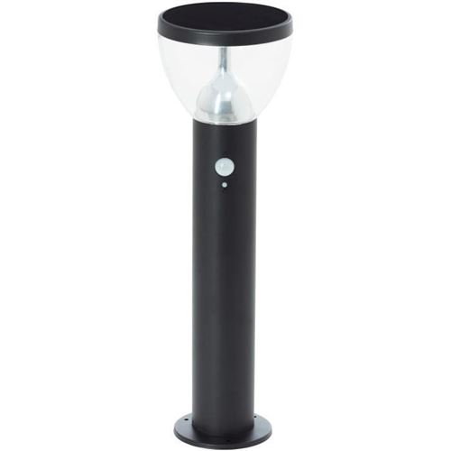 Brilliant G40411/06 Tulip Solar-Außenstandleuchte mit Bewegungsmelder LED-Modul LED fest eingebaut 3W Schwarz