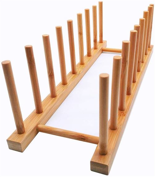 Non Communiqué Egouttoir Vaisselle En Bois 8 Rangements