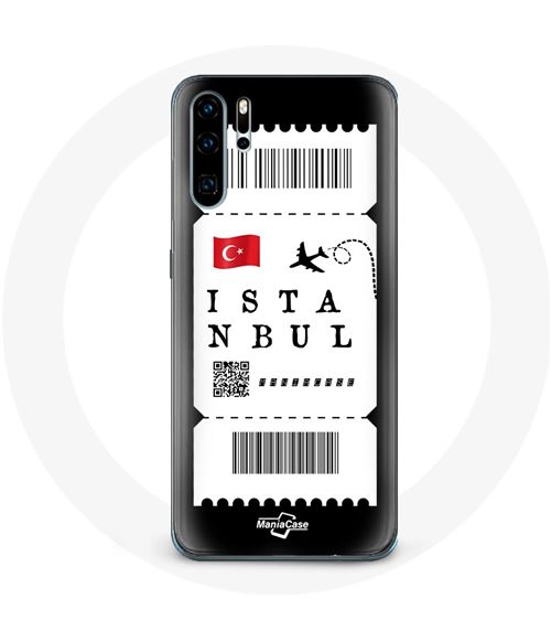 Coque pour Huawei P30 Billet d'avion Istanbul Turquie Maniacase