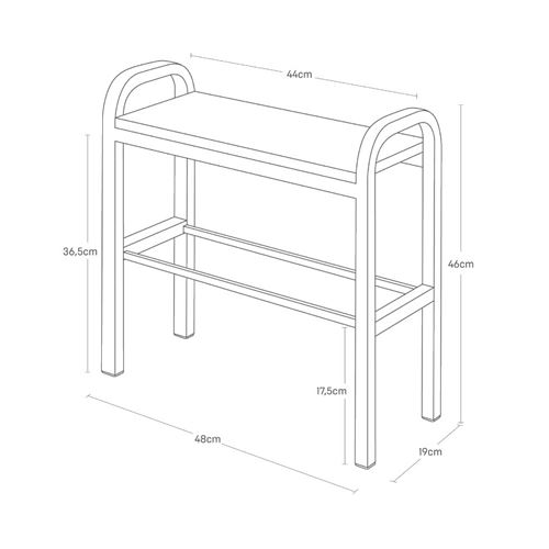 Rangement pour chaussures noir Horizontal Tower - Yamazaki