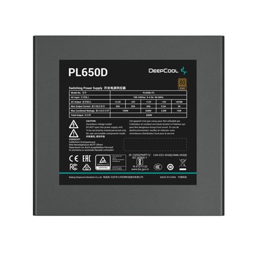 Non Communiqué Blanc Deepcool Pl650d/Atx 3.1 650W/80+ Bronze
