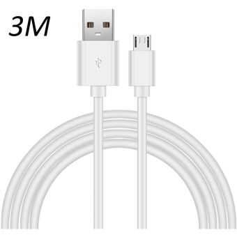 3% sur Cable Blanc Type USB-C 3M pour Samsung galaxy S21 - S21