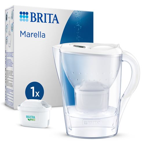 Non Communiqué Blanc Brita Marella Filtre À Eau Pour Carafe 2,4 L Transparent,