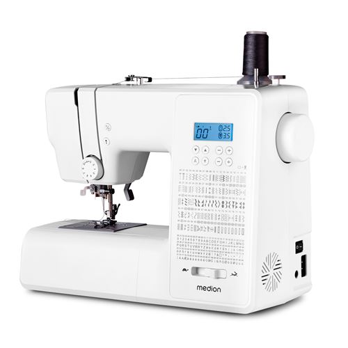 MEDION LIFE® Digitale Nähmaschine SD36 (MD11881) einstellbare Stichlänge und Stichbreite, 270 Stichmuster, Integriertes Zubehörfach, 36 Watt Motorleistung