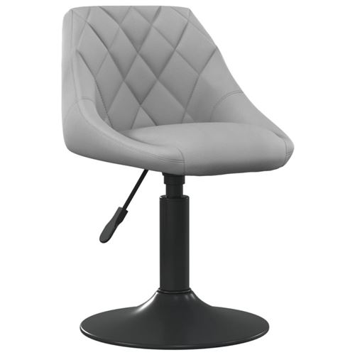 VIDAXL - Chaise de bar - Gris - 62.5 cm - Image 2