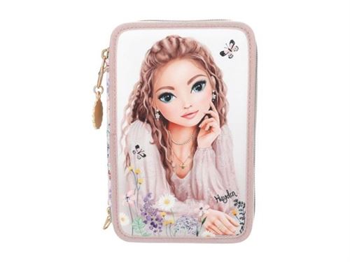 TOP MODEL 3 Fach Federtasche SUMMER FEELING