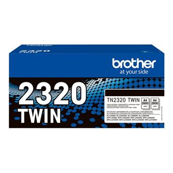 Pack de 2 toners Brother TN2320 Noir