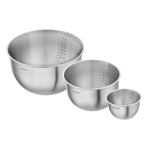 Non Communiqué Argent Set De Bols S/M/L / 3-Pcs, Acier Inoxydable,
