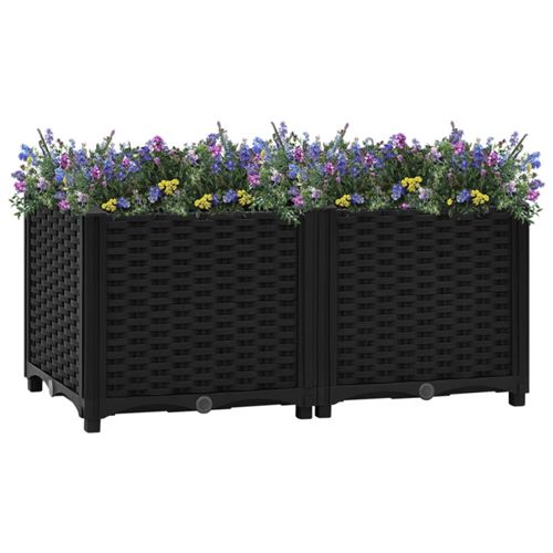 vidaXL Hochbeet 80 x 40 x 38 cm Polypropylen