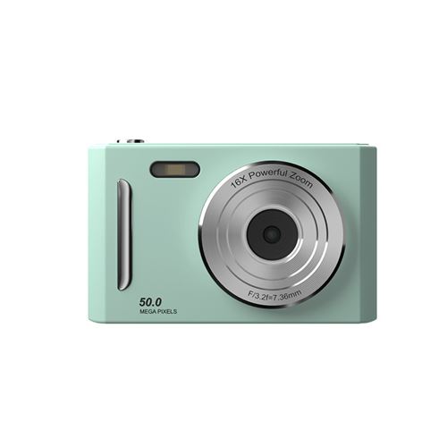 Appareil Photo Num&eacute;rique Compact 50MP - Vid&eacute;o HD 1080P + Carte 32GB + &Eacute;cran IPS 2,4"" - Vert