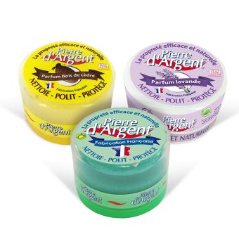 Lot de 3 Pierre d'Argent - Produits d'entretien et de ...
