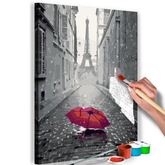 Tableau A Peindre Par Soi Meme Paris Parapluie Rouge Decoration Image Art Peinture Par Numeros Kits De Peinture Pour Adultes 40x60 Cm Achat Prix Fnac