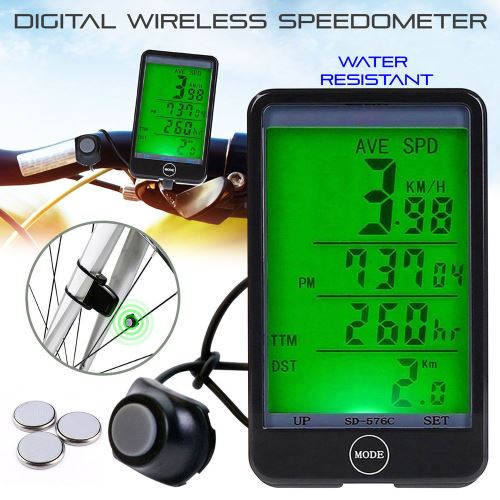 LCD sans fil Ordinateur de vélo Speedo compteur kilométrique étanche Compteur de vitesse Cycle vélo