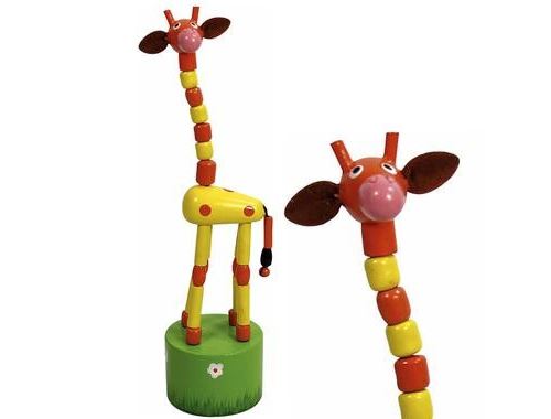 Jouet Wakouwa En Bois Girafe Marionnette Animaux Enfant 3 Ans +