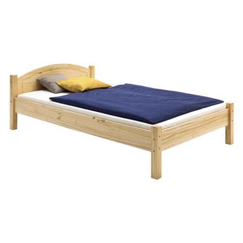 Lit en pin MARIE, 100 x 200 cm, vernis naturel
