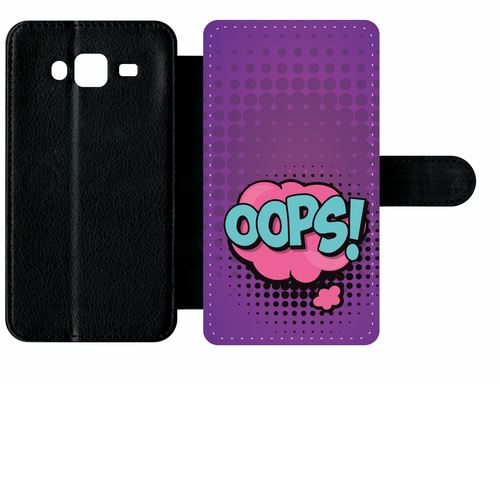 Etui À Rabat Samsung Galaxy J5 Oops Fond Mauve
