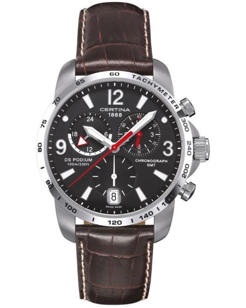 Certina Gent Quartz DS Podium GMT montre C001.639.16.057.00