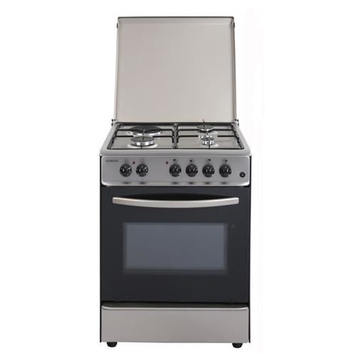 Oceanic OCEACM6060IX8 - Cuisinière - pose libre - largeur : 60 cm - profondeur : 60 cm - hauteur : 85 cm - acier inoxydable