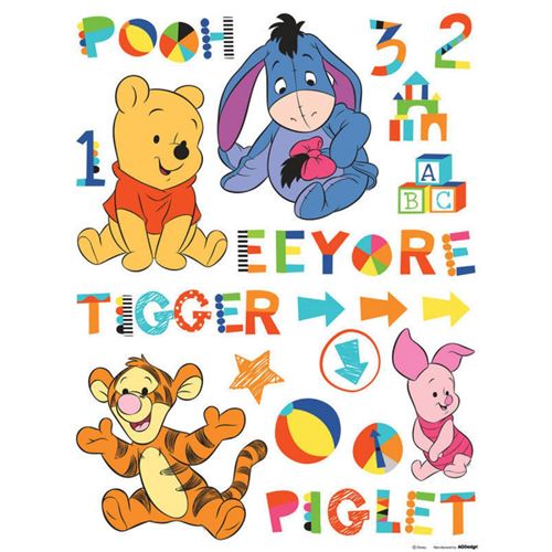 AG ART Stickers géant Winnie & ses amis Bébé Disney