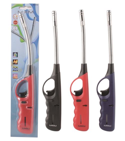Allume-gaz électronique Rechargeable PROF - Flamme Réglable Et Flexible - Longueur 290 Mm - Neuf