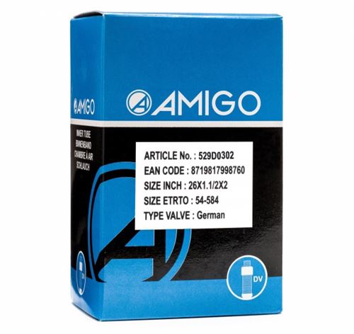 AMIGO Tube intérieur 26 x 1 1/2 x 2 (54-584) DV 45 mm