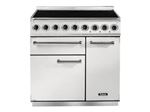 Falcon PKR 900 Deluxe - Cuisinière (four à deux étages) - pose libre - largeur : 90 cm - profondeur : 67 cm - hauteur : 91.2 cm - classe A - blanc neige