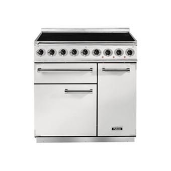 Falcon PKR 900 Deluxe - Cuisinière (four à deux étages) - pose libre - largeur : 90 cm - profondeur : 67 cm - hauteur : 91.2 cm - classe A - blanc neige