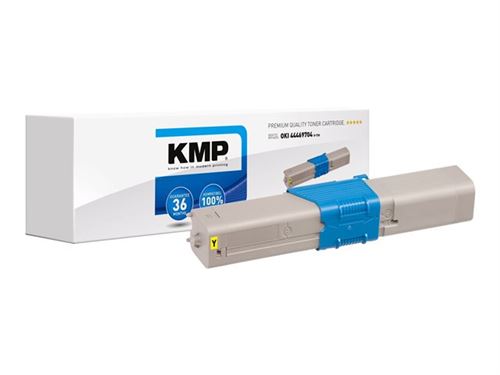 KMP Cassette de toner remplace OKI 44469704 compatible jaune 2000 pages O T30 - vue 2