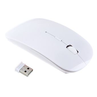 Souris pour PC ALIENWARE USB Sans Fil Ultra Plate Universelle Capteur Optique 3 Boutons Ordinateur (BLANC) - 1