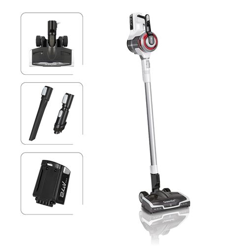 MPM MOD-35 Aspirateur vertical sans fil, filtre HEPA, cyclonique, panneau LED Blanco