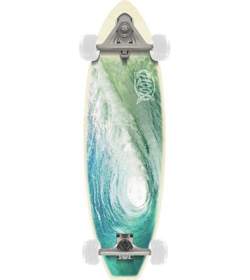 planche à roulettes Carve Vague 70,5 x 20 cm bleu / vert