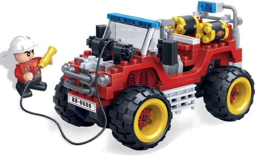 BanBao kit de construction Brandweerjeep 212-pièces