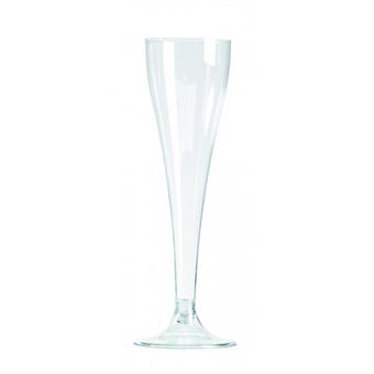 20 Flûtes à Champagne Réutilisables Rose - Pour Mariage, Anniversaire, Fête - 150 Ml - Sans BPA