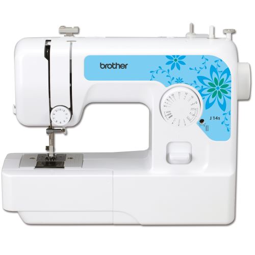 Machine à coudre Brother J14S Blanc et Bleu