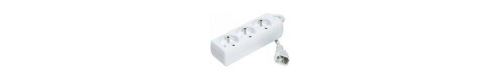 Multiprise onduleur 3 prises / cordon IEC C14 blanche - 4,0 m