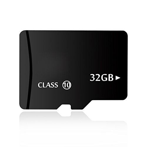 Carte mémoire SD TF carte mémoire flash SDHC Classe 10 avec adaptateur SD pour Smartphones tablette PC gratuite 32 Go noir