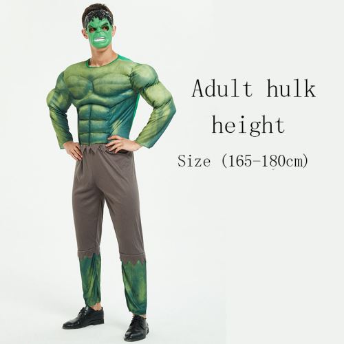 Déguisement de muscle Spiderman Avengers adulte   Hulk (165-180cm)