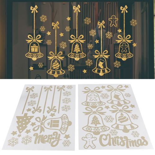 Decoration Noel Exterieur Flocons De Neige Noël Autocollants Fenetre, 230Pcs Stickers Noël Décoration Noel