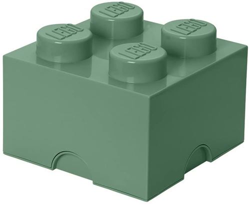 Lego Pierre De Rangement 4 Plots 25 X 18 Cm Polypropylène Vert Olive