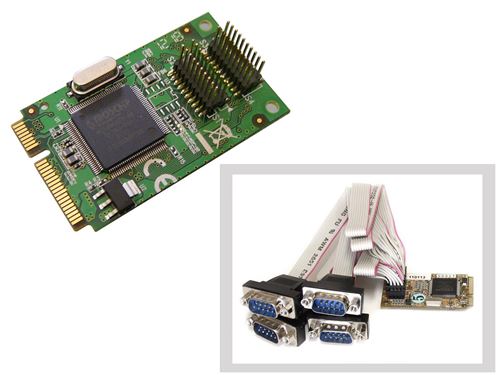 Carte MiniPCIe RS232 4 PORTS 4 ports COM - MOSCHIP MCS9904