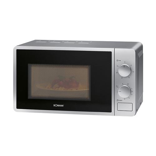 Bomann MWG 6015 CB - Four micro-ondes grill - 20 litres - 700 Watt - argent