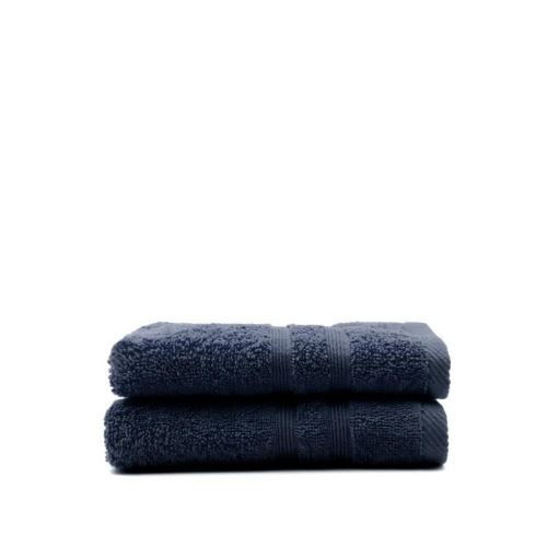 today lot de 2 serviettes de toilette ciel d'orage - 100% coton - 50 x 100 cm